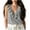 Gray, variant on Women's and Linen -color Sleeveless Top with Cake-style Collar for Spring and Summer