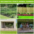 thumbnail image 4 of Decoration Garden Fence, 15 Panels Rustproof Metal Animal Barrier Fence, Flower Bed Edging Ornamental Wire Border Panel Fencing for Yard Patio Outdoor Decor, 4 of 9