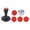 Color:Red, variant on 1 Set Silicone Cookie Cutters Christmas Theme Pressable Biscuit Molds Cookie Stamps Kitchen Pastries Tool