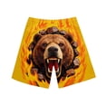 thumbnail image 6 of UVEASISHA Men's Swim Trunks Lightweight Quick Dry Drawstring Beach Shorts Loose Fit Comfortable Summer Casual Short Pants with Pockets Yellow M, 6 of 9
