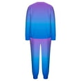 thumbnail image 5 of Maplenight Fleece Pajamas for Women Set Oversized Thermal Winter Sleepwear Long Sleeve Gradient Color Pjs and Joggers 2 Piece Lounge Sets, 5 of 6