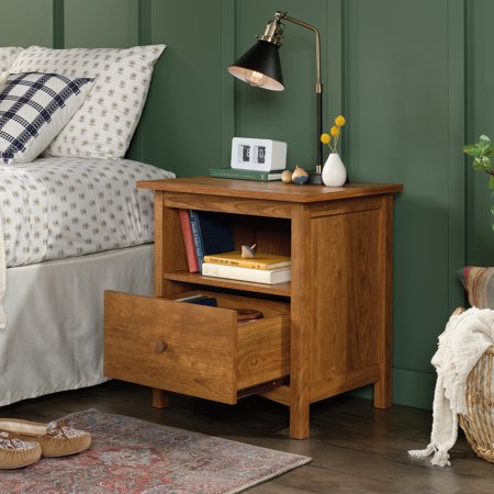 UPC 042666084192 product image for Sauder Union Plain Nightstand with Drawer  Prairie Cherry Finish | upcitemdb.com