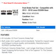 thumbnail image 2 of Front Brake Pad Set - Compatible with 2013 - 2018 ES300h Base 2014 2015 2016 2017, 2 of 2