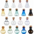 thumbnail image 1 of 18 frasquitos de colores para hechizos, 2 juegos de mini botellas de vidrio, mini botellas de pociones, frascos para deseos con tapón de corcho., 1 of 9