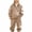 Coffee, variant on Coerni Boys Sweatsuit 2pcs Outfits Half Zip Stand Collar Sweatshirt + Jogger Pants Kids Handsome Matching Sweat Set Back to School & Daily Wear