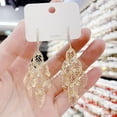 thumbnail image 2 of Boucles d'Oreilles à Franges Tempérament Longues Boucles d'Oreilles Feuille en Strass Boucles d'Oreilles Amoureuse Bijoux Western pour Femmes Bijoux pour Femmes Boucles d'Oreilles Chat Boucles d'Oreilles en Pierre Boucles d'Oreilles Tendance pour Femmes 2022 Boucles d'Oreilles Preppy, 2 of 4