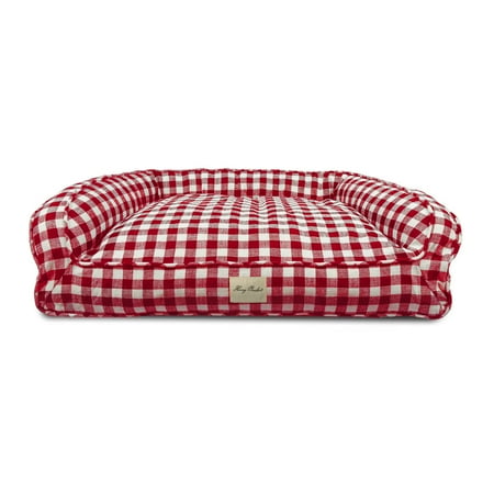 Harry Barker Red Buffalo Check Lounger, Large