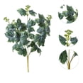 thumbnail image 3 of EGNMCR Home Decor, Room Decor, Wall Decor Artificial Grape Leaf Bush Faux Stems For Home Decor Wedding Arrangement Plastic Handle Bundle, 3 of 6