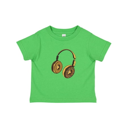 

Inktastic Headphone Donut Gift Toddler Toddler Girl T-Shirt