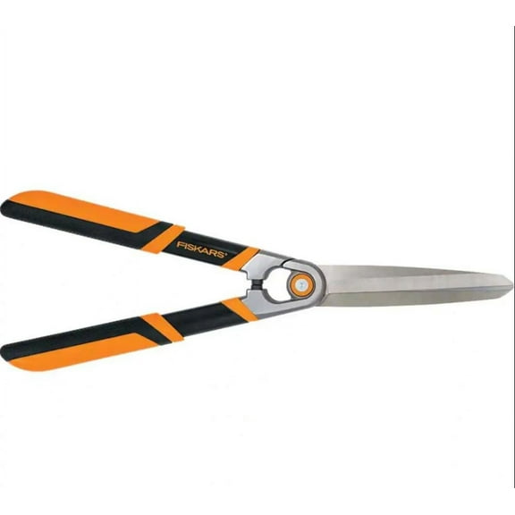 Fiskars 23 Inch Power-Lever Hedge Shears, Black/Orange