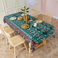 thumbnail image 3 of Rectangle Waterproof Tablecloth 60×102 Inch, Bohemia Style Reusable Indoor/Outdoor Durable Table Cover for Party Kitchen Dinner Room Decor, 3 of 6