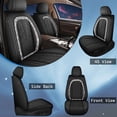 thumbnail image 3 of DIKSOAKR Car Seat Covers Full Set for Nissan Murano 2011-2026 Premium Leather Diamond Seat Protectors with Lumbar Support,Waterproof Auto Cushions Black,Full Set(2 Row 5 Seats), 3 of 10