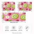 thumbnail image 2 of Yayeee Pillowcase Standard Size Set of 2 Satin Wrinkle Resistant Pillow Case, Floral Raspberries, 2 of 7