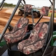 thumbnail image 2 of KUIFORTI Red Camouflage UTV seat covers Polyester Waterproof Seat Cover with Headrest Covers Rhino UTV Accessories Compatible with Yamaha Rhino 700 660 450 2004-2021, 2 of 6