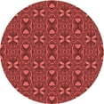 thumbnail image 1 of Ahgly Company Indoor Round Patterned Grapefruit Red Area Rugs, 6' Round, 1 of 6