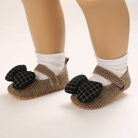

Toddler Baby Girls Princess Bowknot Sandals Crib Shoes Infants Flat Walking Shoes