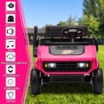 thumbnail image 3 of FINITO Kids Ride On Golf Cart 24V 4WD Battery Powered Toy Car with Parent Remote Control Gift for Boys Girls Age 3+, Pink, 3 of 10