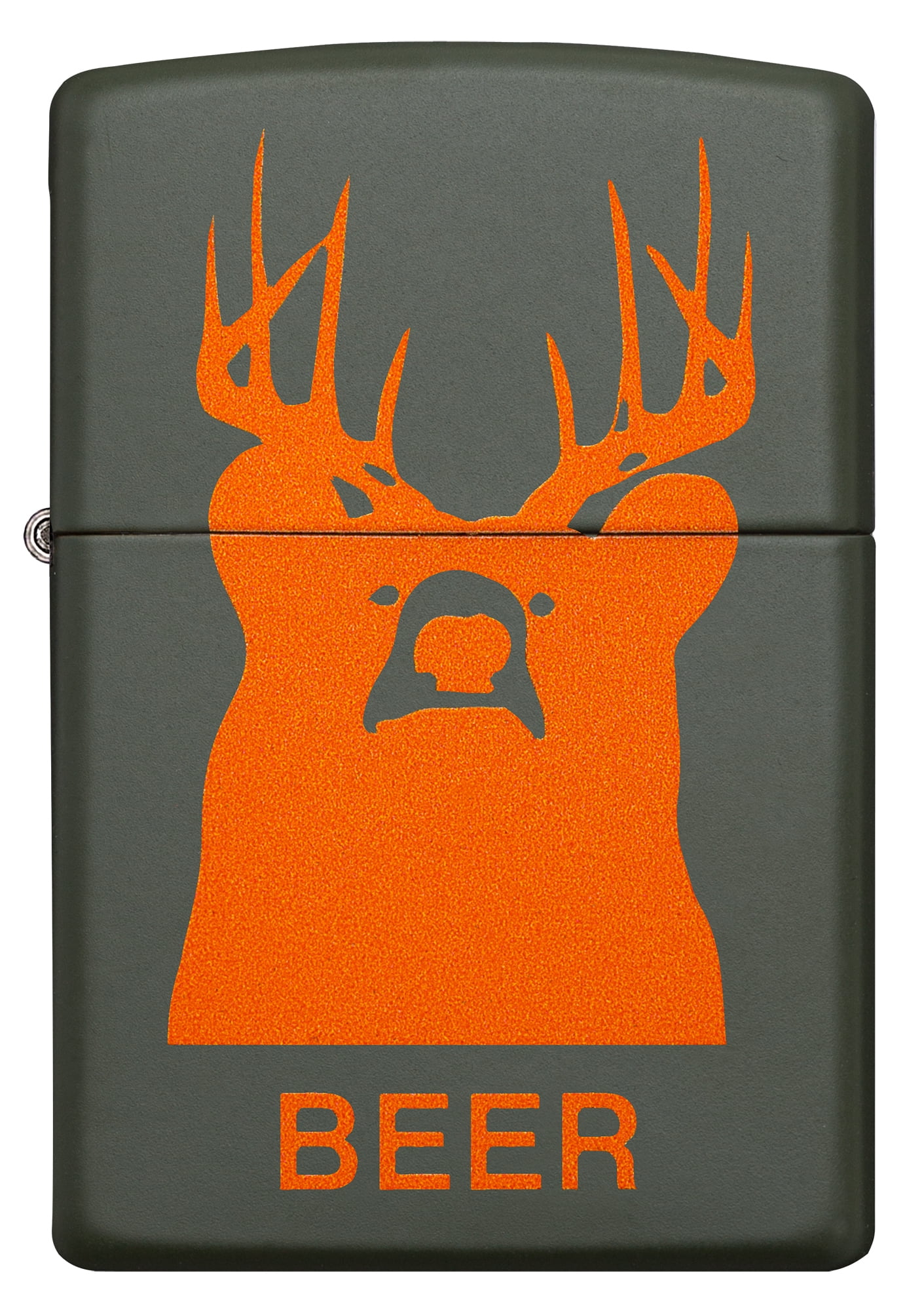 Zippo Green Beer Bear Windproof Pocket Lighter