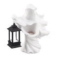 thumbnail image 1 of Fantasma de resina con linterna, estatua de mensajero del infierno, escultura de Halloween, decoración de jardín y patio, 1 of 12