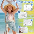 thumbnail image 6 of Jiueut Floral Leaf Print Girls Swimsuit Cut Out Swimwear with Mesh Cover Up One Piece Swimsuits with Adjustable Strap Bathing Suit Swimwear 7-8Y, 6 of 7