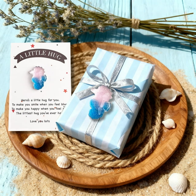 Fesfesfes Gradient Pocket Hug Greeting Card Set Heartfelt Message Card for Encouragement Cheer Up Gift Friend Family Daily Blessing