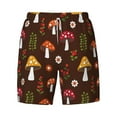 thumbnail image 4 of Lsque Mens Swim Trunks Woodland Mushroom Pattern - Bathing Suit Compression Liner - Beach Swim Shorts Swimwear - (S-3XL) - Stretch Quick Dry -X-Large, 4 of 9