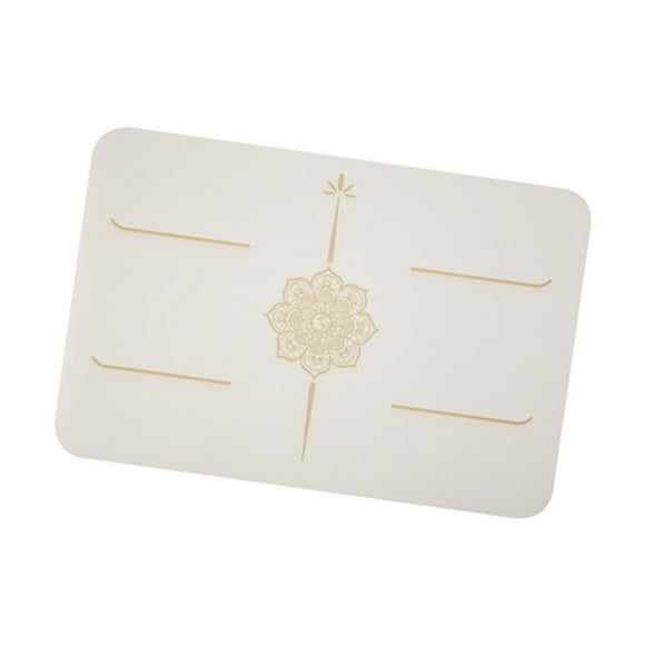 Colchoneta pequeña, antideslizante y portátil, ideal para entrenamientos en el gimnasio, ejercicios de rodillas o pilates. Perfecta para viajar. Beige