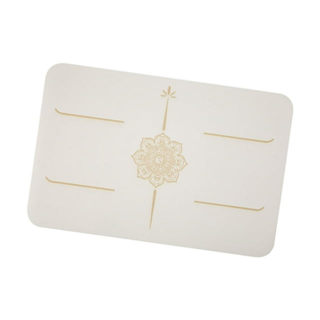 Colchoneta pequeña, antideslizante y portátil, ideal para entrenamientos en el gimnasio, ejercicios de rodillas o pilates. Perfecta para viajar. Beige