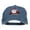 Navy, variant on Santa with Christmas Lights Embroidered Washed Cap - Red OSFM