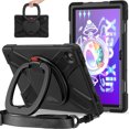 thumbnail image 1 of Case de tableta de servicio pesado para Lenovo Tab M10 Plus 10.6 '' con soporte de mango giratorio y correa para el hombro Ikkle Lenovo Tab M10 Plus 10.6inch, 1 of 10