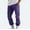 Purple, variant on Men's and Big Men's Relaxed Fit Men Solid Casual Multiple Pockets Outdoor Straight Type Fitness Pants Cargo Pants Trousers
