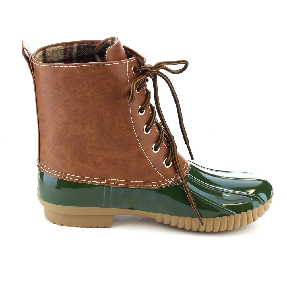 womens green duck boots