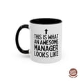 thumbnail image 1 of Custom Awesome Manager Boss Gift Birthday Christmas Mug, Personalized Mug for Coworker Sup - As Picture - 15Oz, 1 of 5