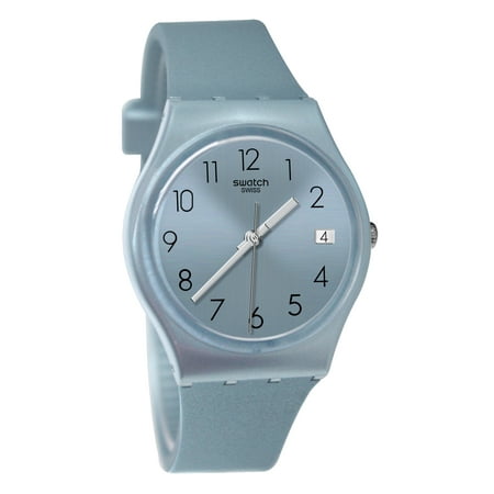 Swatch Originals GL401 Azulbaya Blue Analog Date Dial Rubber Band Watch