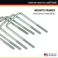thumbnail image 2 of CE Smith - 11416 Straight (2) & Formed (2) Square U-Bolt Kit - 3/8" x 3-1/2" x 6", 2 of 2