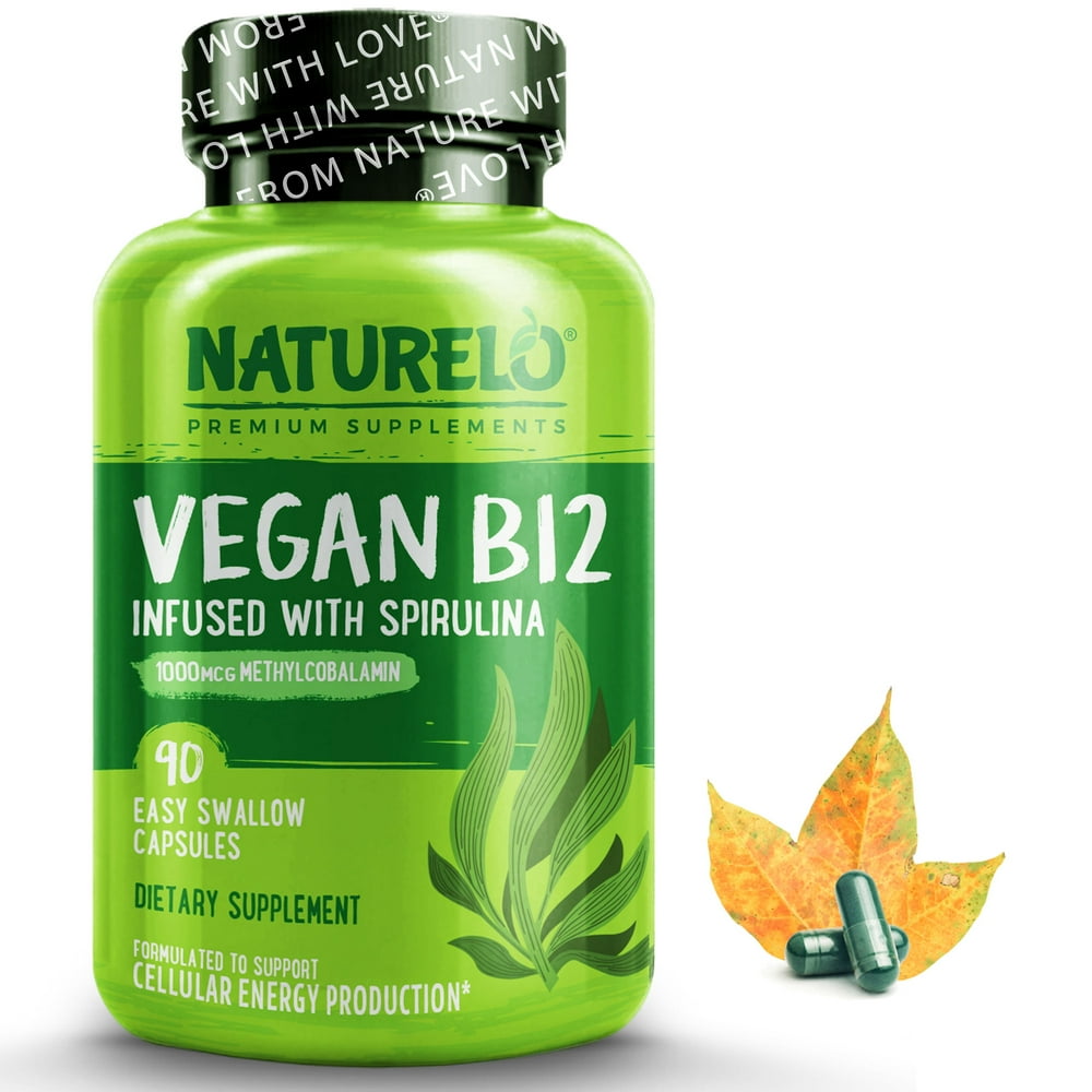Vegan B12 with Organic Spirulina 90 Mini Capsules
