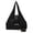 black, variant on Foldable Keychain Tote Bag with Key Ring, Reusable Grocery Bag, Lightweight Packable Shopping Bag, Mini Travel Pouch
