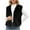 Black, variant on Women Faux Fur Waistcoat Fashion Winter Fuzzy Sleeveless Open Front Outwear Gilet Casual Short Vest Jacket Coat Y2K Gold S