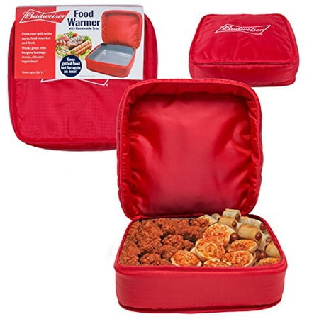 Budweiser Insulated Food Warmer -Carrier Keeps Food Warm For Up To 1hr -BPA (Best Way To Keep Food Warm)