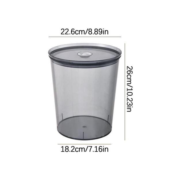 Yhmxh Cubo sellado para comestibles, snacks, transparente, para exhibición de alimentos, a prueba de humedad, para el hogar, para espaguetis, harina, cubo de almacenamiento creativo.