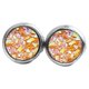 thumbnail image 2 of sweethay Pendientes Pendientes de aro de acero inoxidable Gotas para los oídos Galvanoplastia fina Incrustaciones de diamantes de imitación Ropa, zapatos y accesorios Miscelánea Naranja, 2 of 6