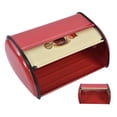 thumbnail image 4 of Metal Bread Box for Kitchen Storage Breadbox Snare Drum Holder Storage Box Container French Retro Supplies Boxes Bread Boxes, 4 of 8