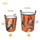 thumbnail image 5 of Cesto circular Becky Lynch, cesto para ropa plegable impermeable con asas, organizador ligero para guardar ropa de juguete para el hogar, dormitorio, sala de estar, baño, dormitorio pequeño, 5 of 8