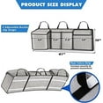 thumbnail image 5 of FINPAC Car Trunk Organizer, Unzip Hanging Back Seat Storage with Built-in Cooler, Large Capacity Interior Car Accessories for Jeeps, SUVs, Vans (Gray), 5 of 7