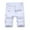 White, variant on Men's Ripped Jean Shorts Lounge Bermuda Shorts Denim Trunks Stretchy Jeans Cut Off Classic Fit Shorts Black