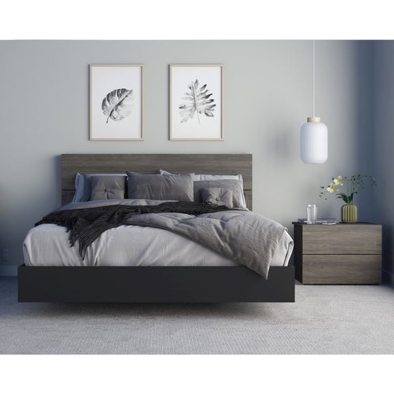 Nexera 3-Piece Bedroom Set With Bed Frame, Headboard & Nightstand, Queen