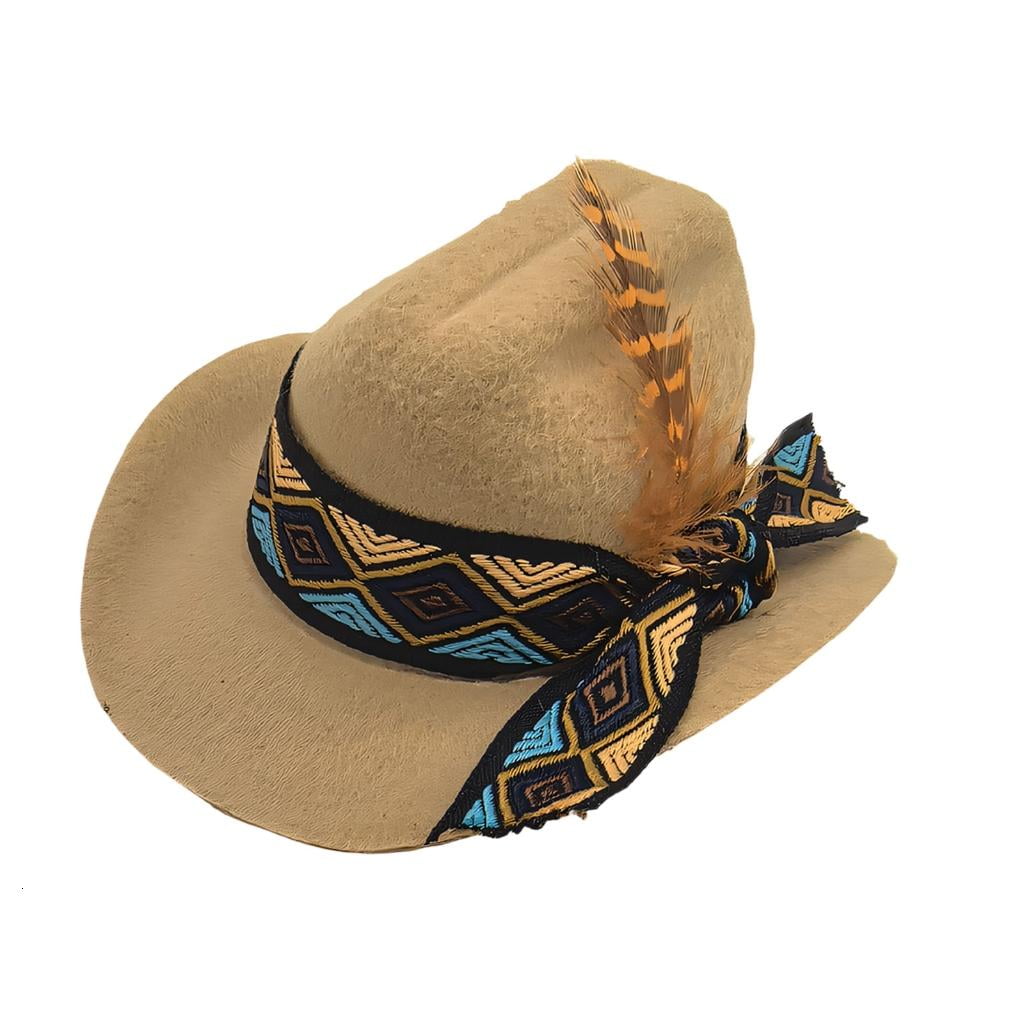 Yihuala Adjustable Denims Dog Sun Protecting Hat Outdoor Ribbons Decoration Pet Hat