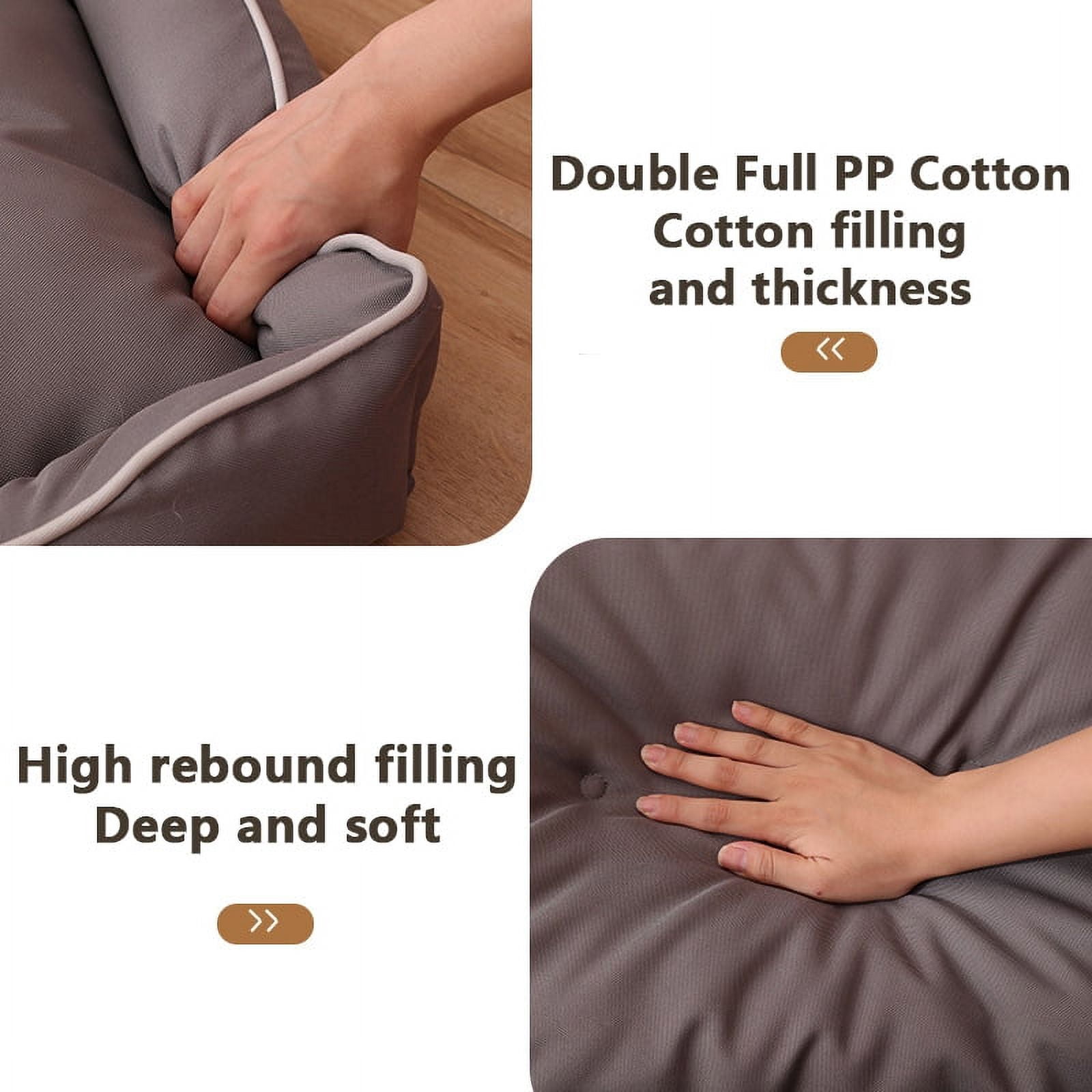 Waterproof Dog Bed 600D Oxford Pet Dogs Beds for All Seasons Thickened PP Cotton Filling Bite-resistant Pet Mat Dog Accessories
