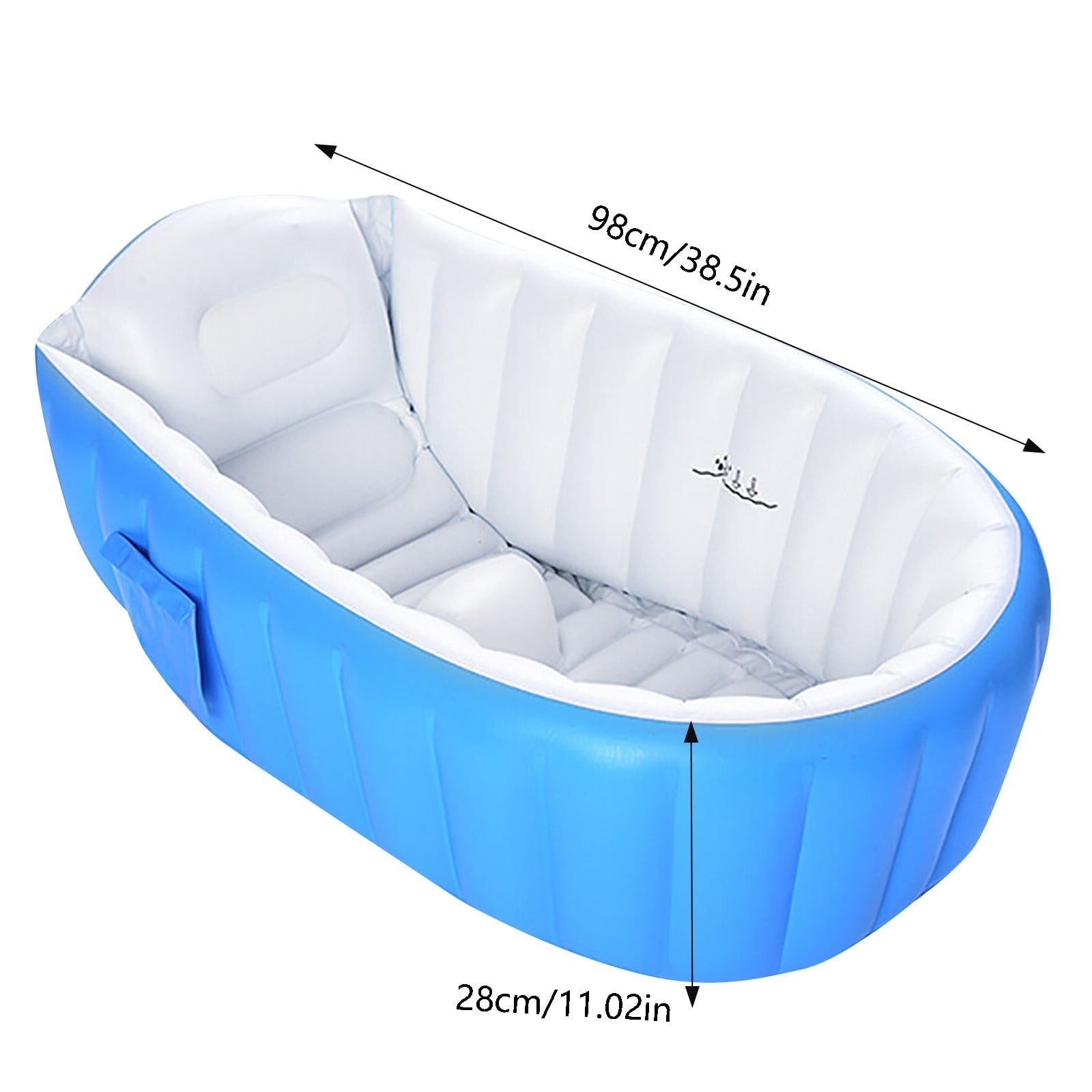 Inflatable Baby Bathtub Extra Large Pool for Bath Water Play Portable Toddler Kids Swimming Tub