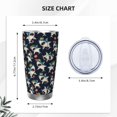 thumbnail image 4 of Salouo Cartoon Sharks Print 20oz Tumbler with Lid,Stainless Steel Vacuum Insulated Tumbler Durable Insulated Coffee Mug Thermal Cup with Splash Proof Sliding Lid-Without Straw, 4 of 8
